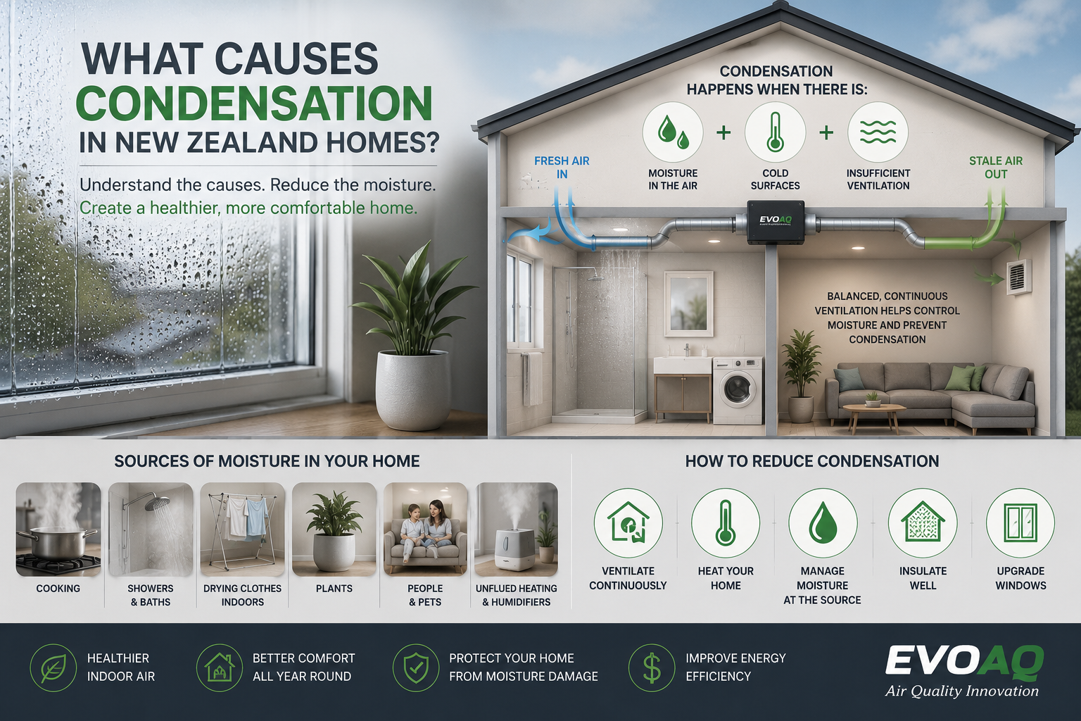 EVOAQ intelligent ventilation system in a New Zealand home